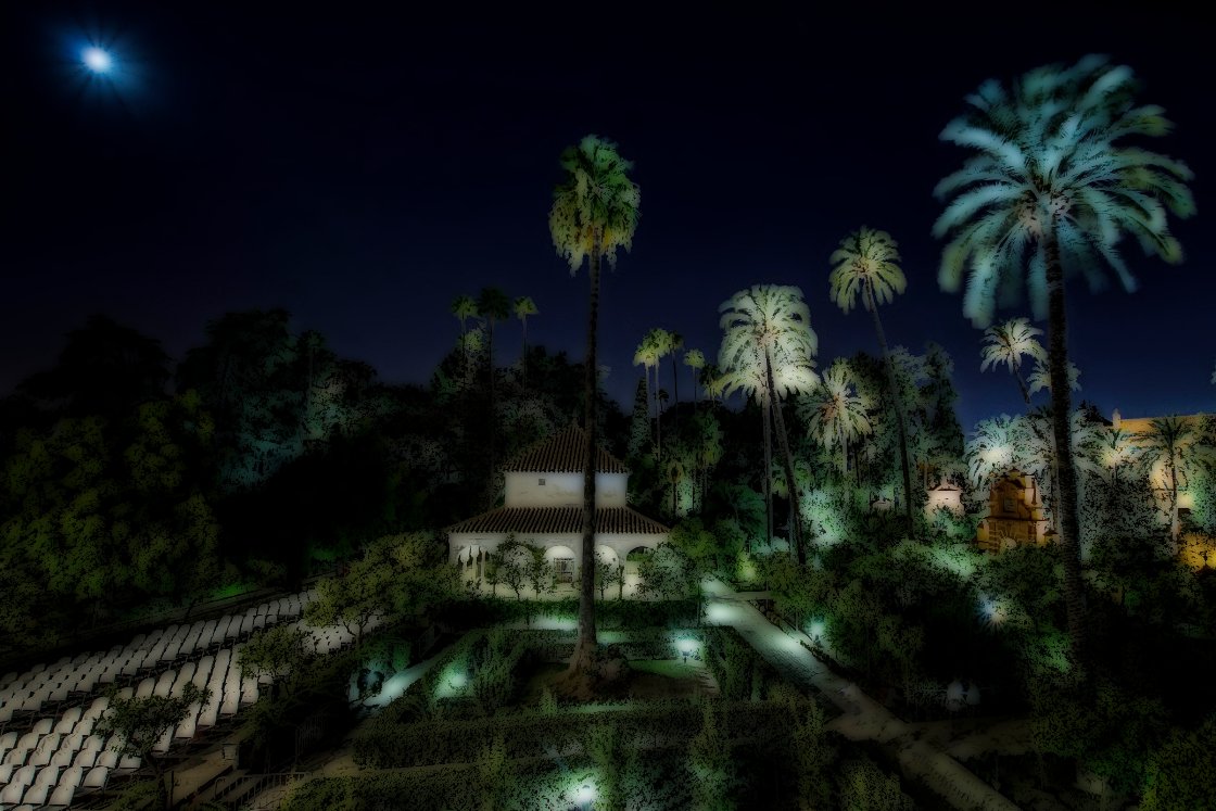 Jardín del cenador de la alcoba