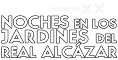 Logotipo de Noches en los Jardines del Real Alcázar