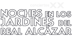 Logotipo de Noches en los Jardines del Real Alcázar